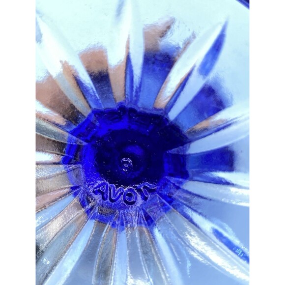 George Washington Fostoria Avon Bicentennial Wine Goblets (Set of 2) Cobalt Blue - Picture 11 of 11